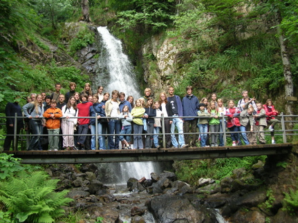 Chorreise Sommer 2005: Schweiz - Chorreise mit Wasserfall